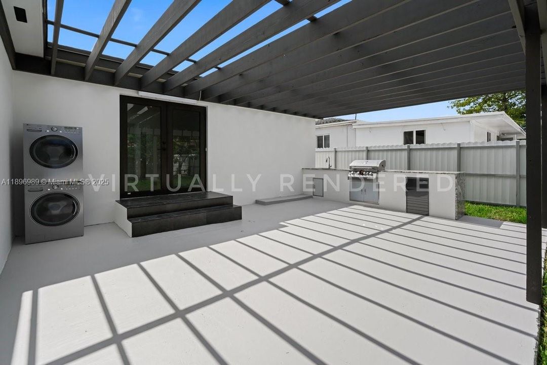 Virtual view with washer and dryer