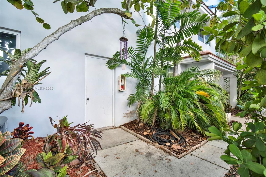 Side door from garage