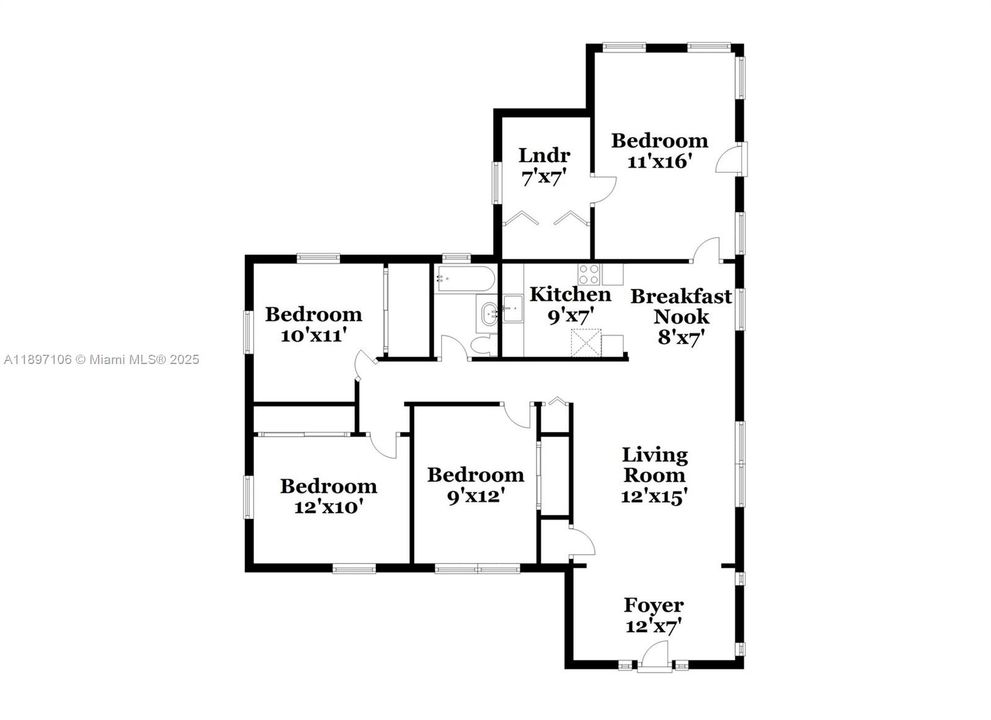 Recently Rented: $2,270 (3 beds, 1 baths, 1277 Square Feet)