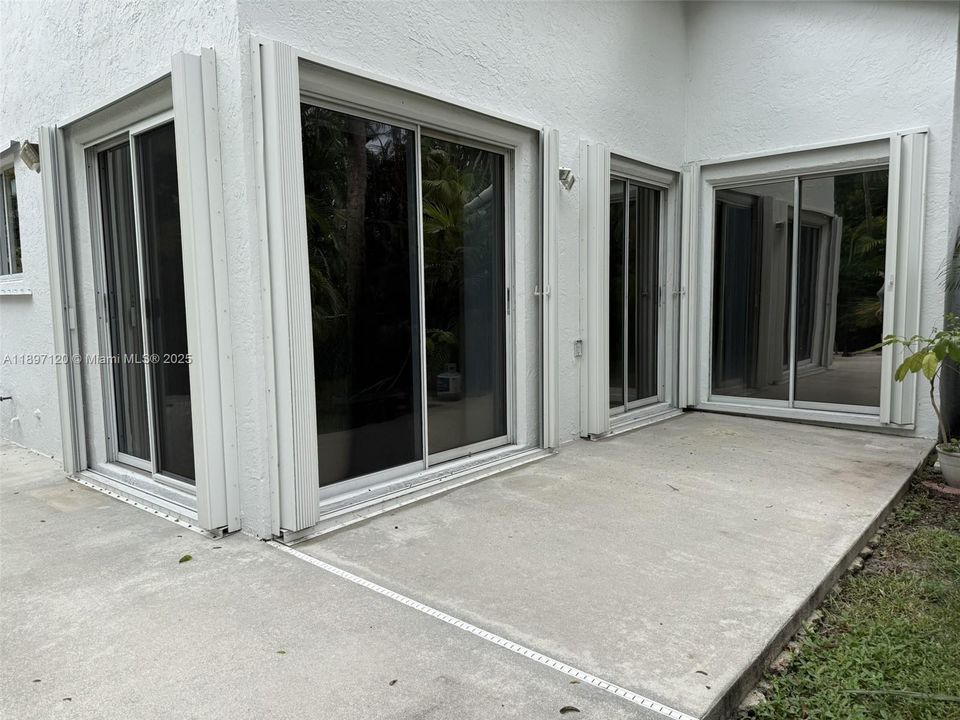 Patio sliding doors