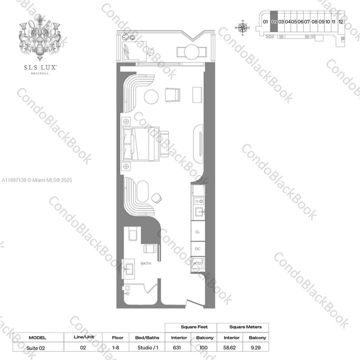 For Sale: $589,000 (0 beds, 1 baths, 631 Square Feet)