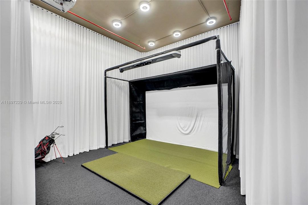 NEW GOLF SIMULATOR ROOM. FORE!!