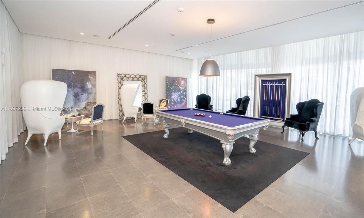 POOL TABLE, CARD ROOM, GUESTS ROOM