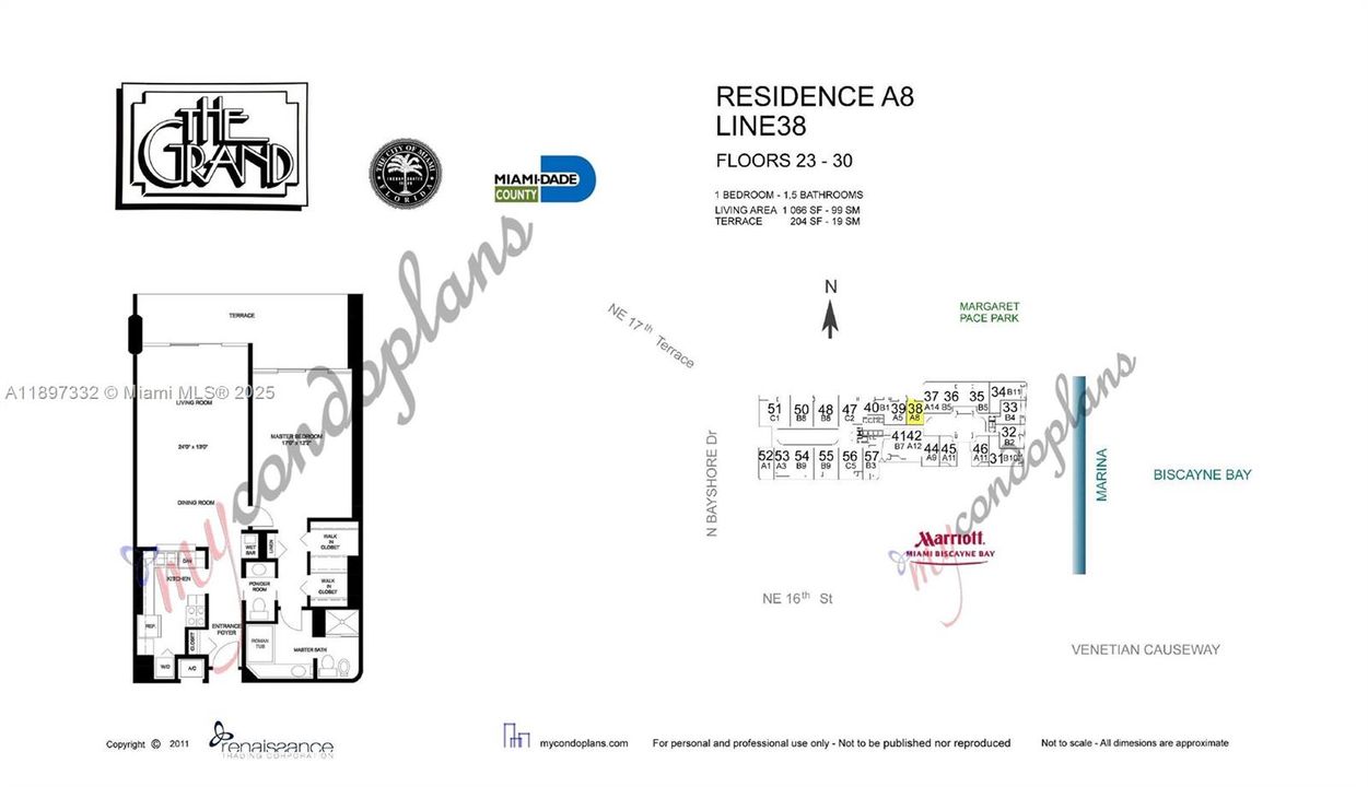 Active With Contract: $464,900 (1 beds, 1 baths, 1066 Square Feet)