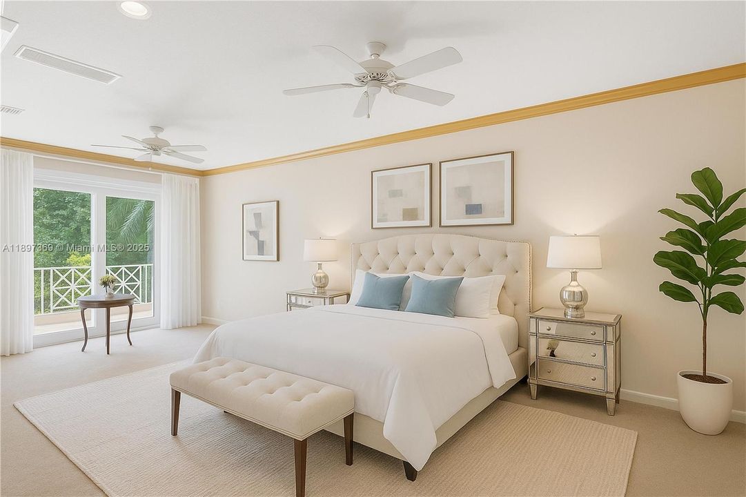 Staged Master bedroom