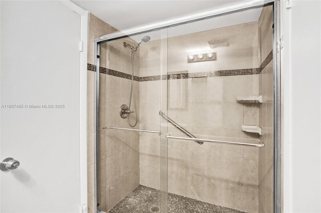Updated bathroom shower