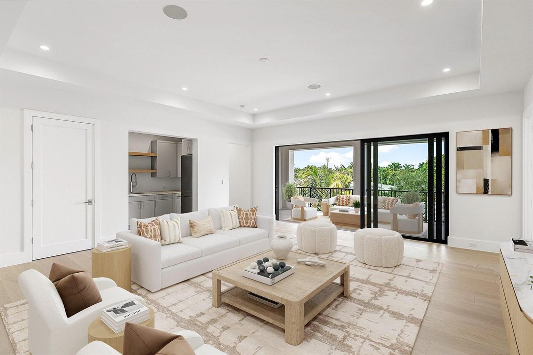 Entertainment Loft - Virtually Staged
