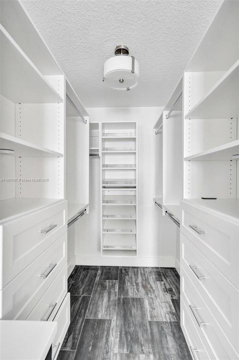 Primary Walk-in Closet with Built-ins