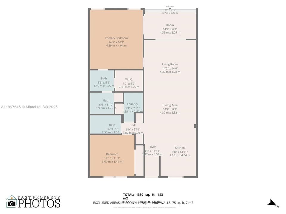 Active With Contract: $359,000 (2 beds, 2 baths, 1222 Square Feet)