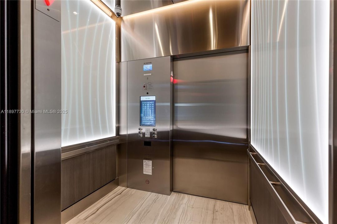Renovated elevator cabs
