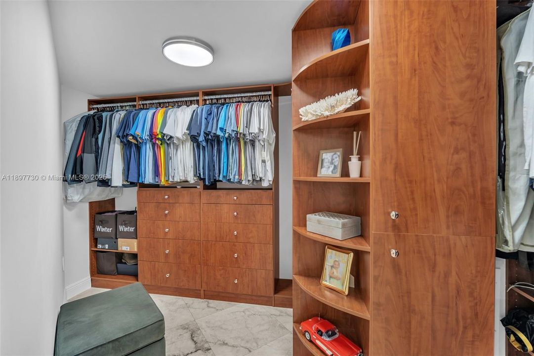Huge primary closet