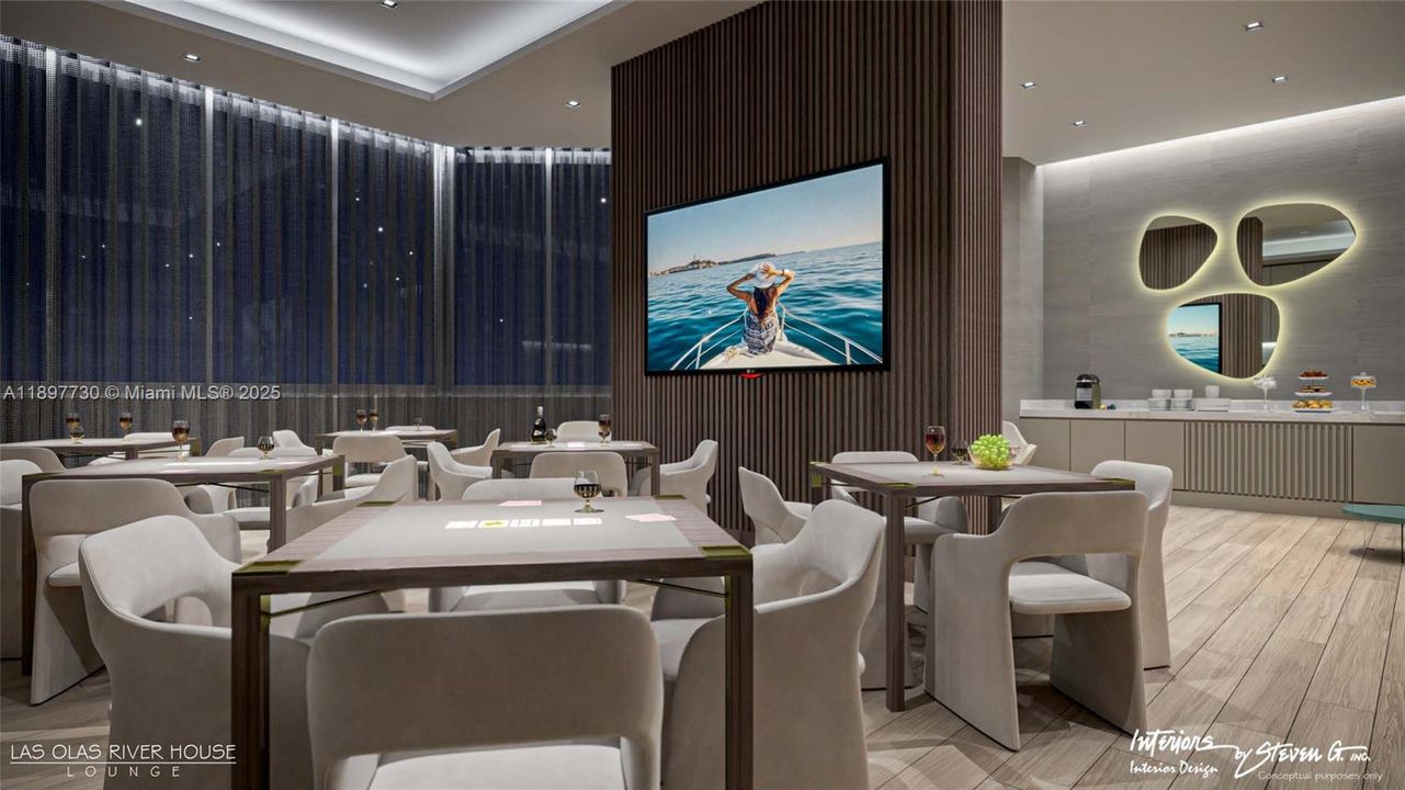 Owners lounge with multiple TV's