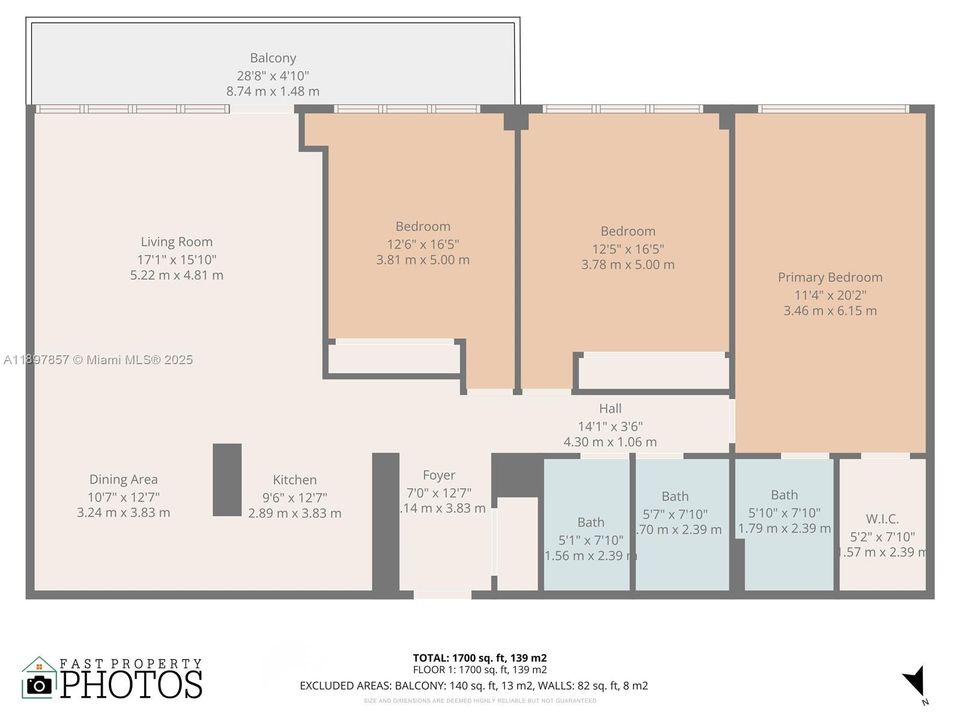 На продажу: $867,000 (3 спален, 2 ванн, 1700 Квадратных фут)