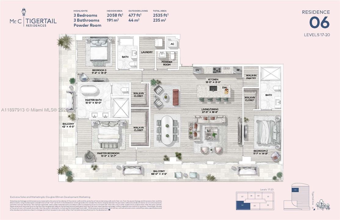 En Venta: $3,495,000 (3 camas, 3 baños, 2058 Pies cuadrados)