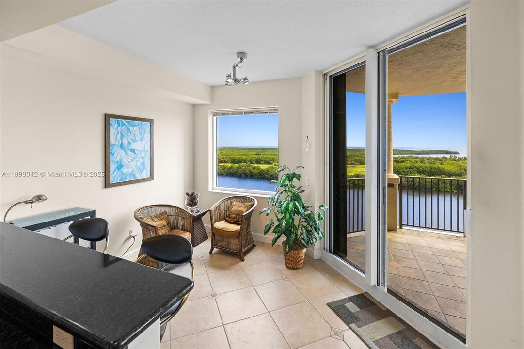 Sitting area from open kitchen.