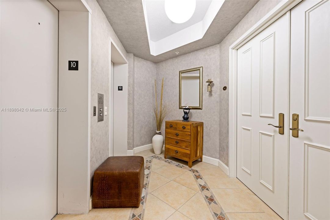 Semi-Private Elevator to Entry.