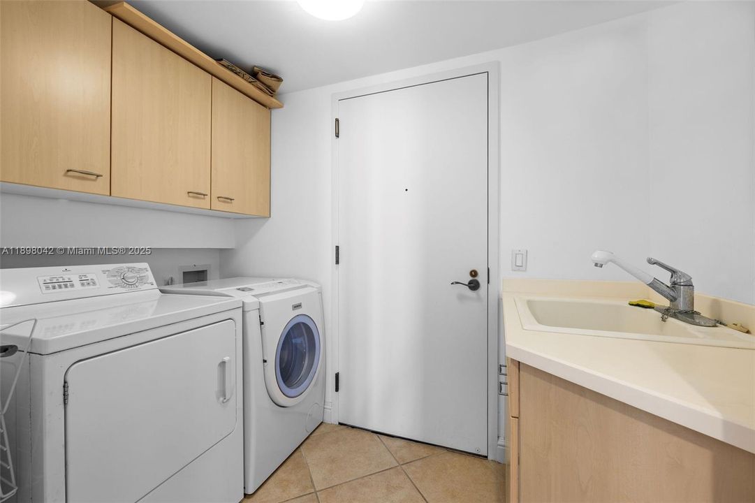 Laundry and Service Entrance