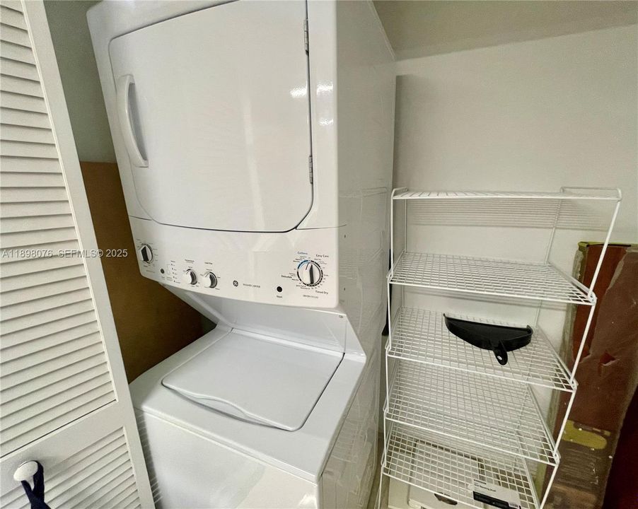 inside apartment washer and dryer.