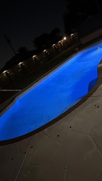 Multi Color Lights in Pool