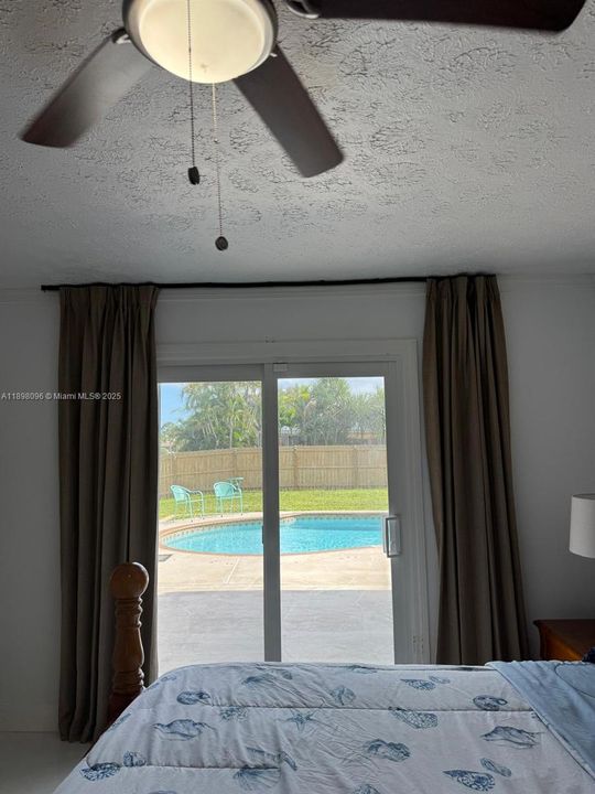 Master Bedroom View to Pool