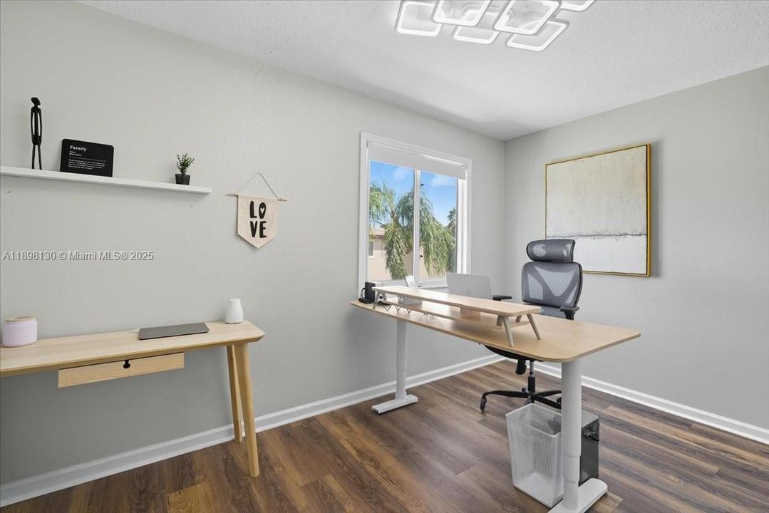 In master suite office