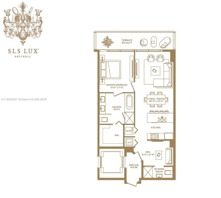 Recently Rented: $4,150 (1 beds, 2 baths, 849 Square Feet)