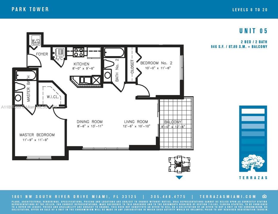 Activo con contrato: $325,000 (2 camas, 2 baños, 857 Pies cuadrados)