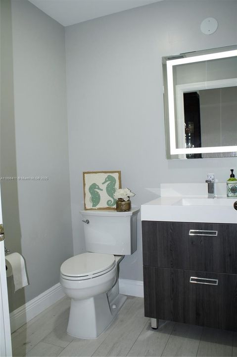 half bath for visits