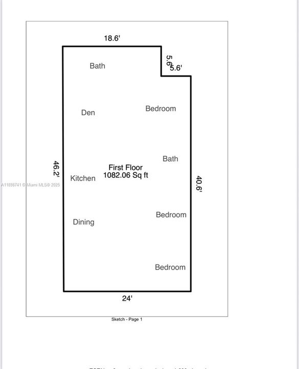 合同活跃: $695,000 (3 贝兹, 2 浴室, 1082 平方英尺)