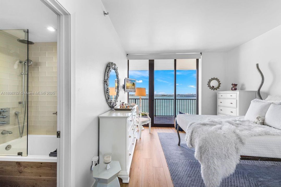 Bedroom #2 with connecting door to guest bathroom