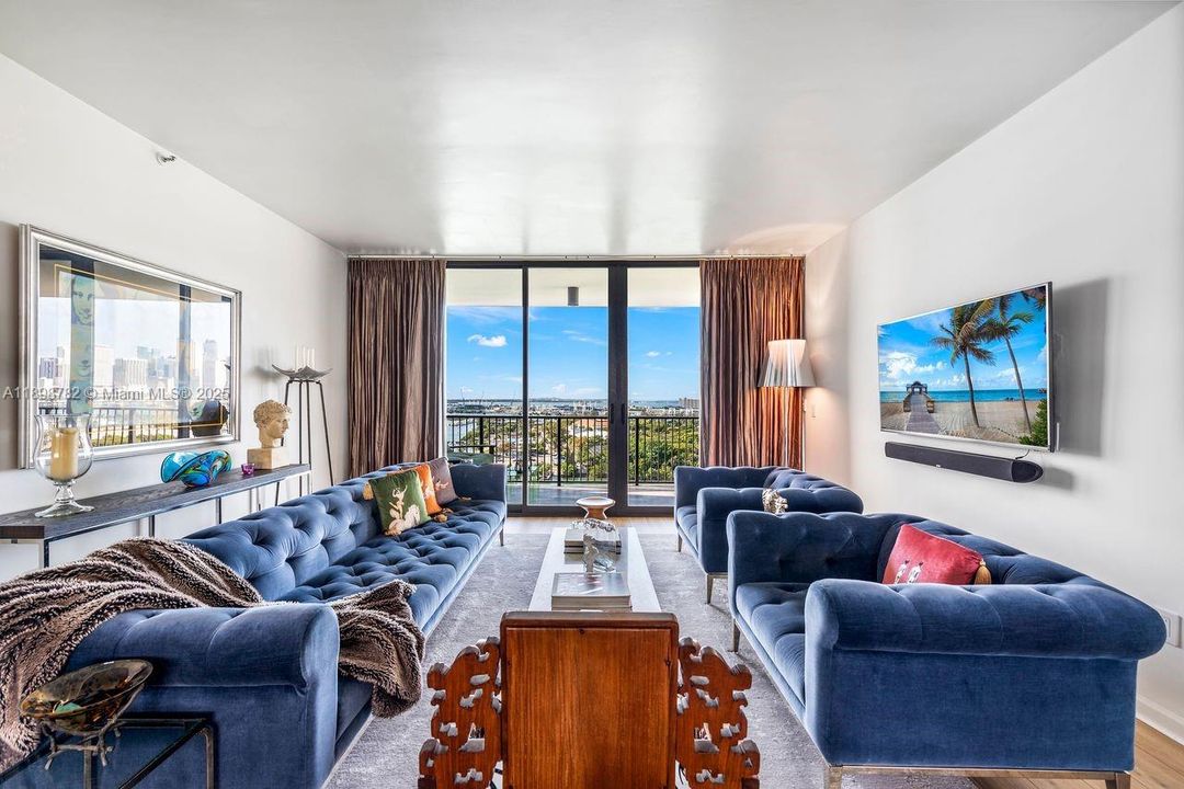 Living room facing SW view