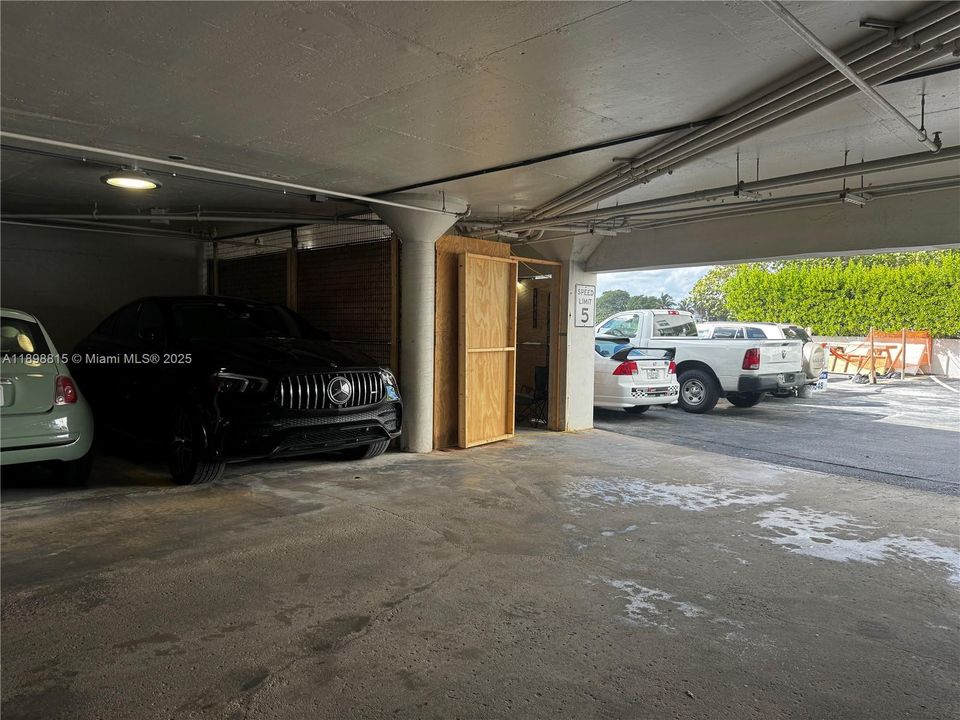 covered parking space