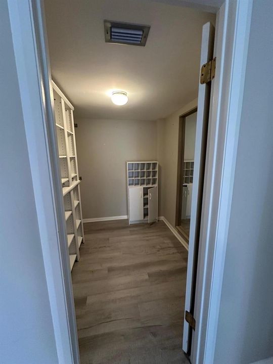 bedroom one walk in closet