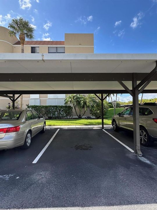Covered parking spot #14