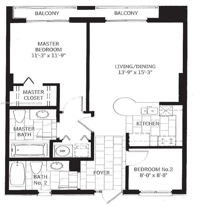 Recently Rented: $2,400 (1 beds, 2 baths, 842 Square Feet)
