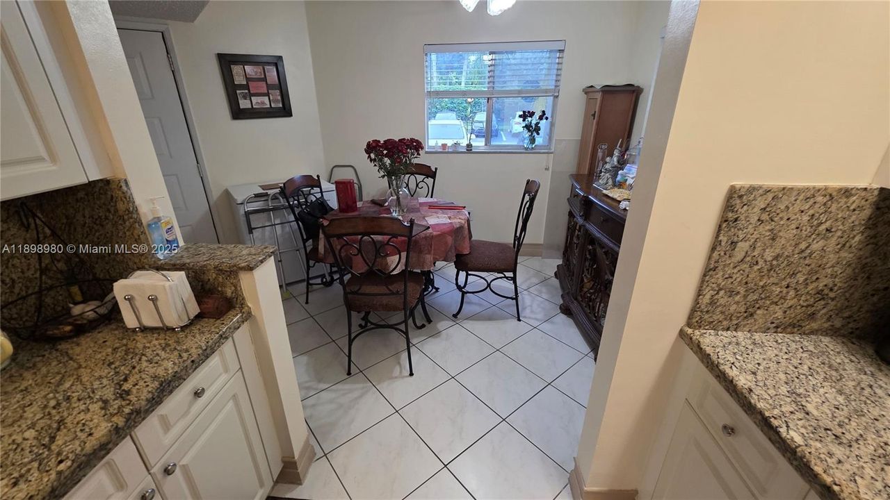 Breakfast dining area