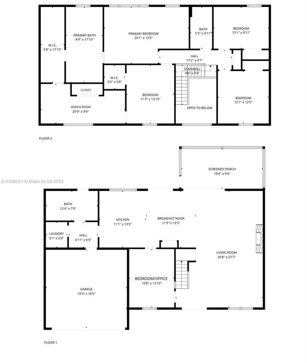 First and Second Floorplans