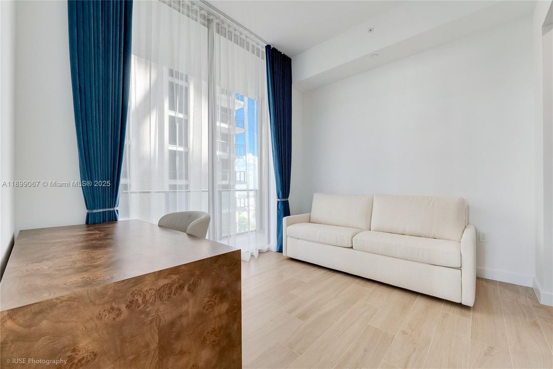 Bedroom used as office