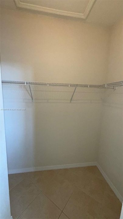 Primary walk in closet