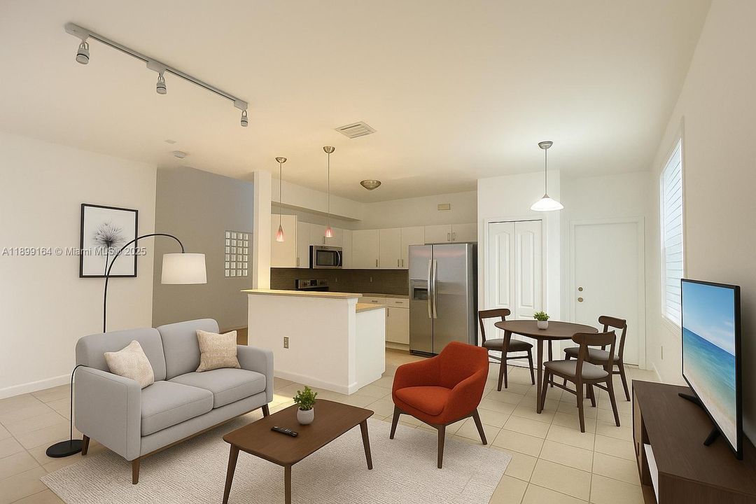 AI Kitchen and living