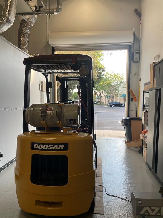 13" High Street level motorized overhead door