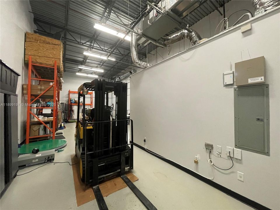 AC in warehouse area.