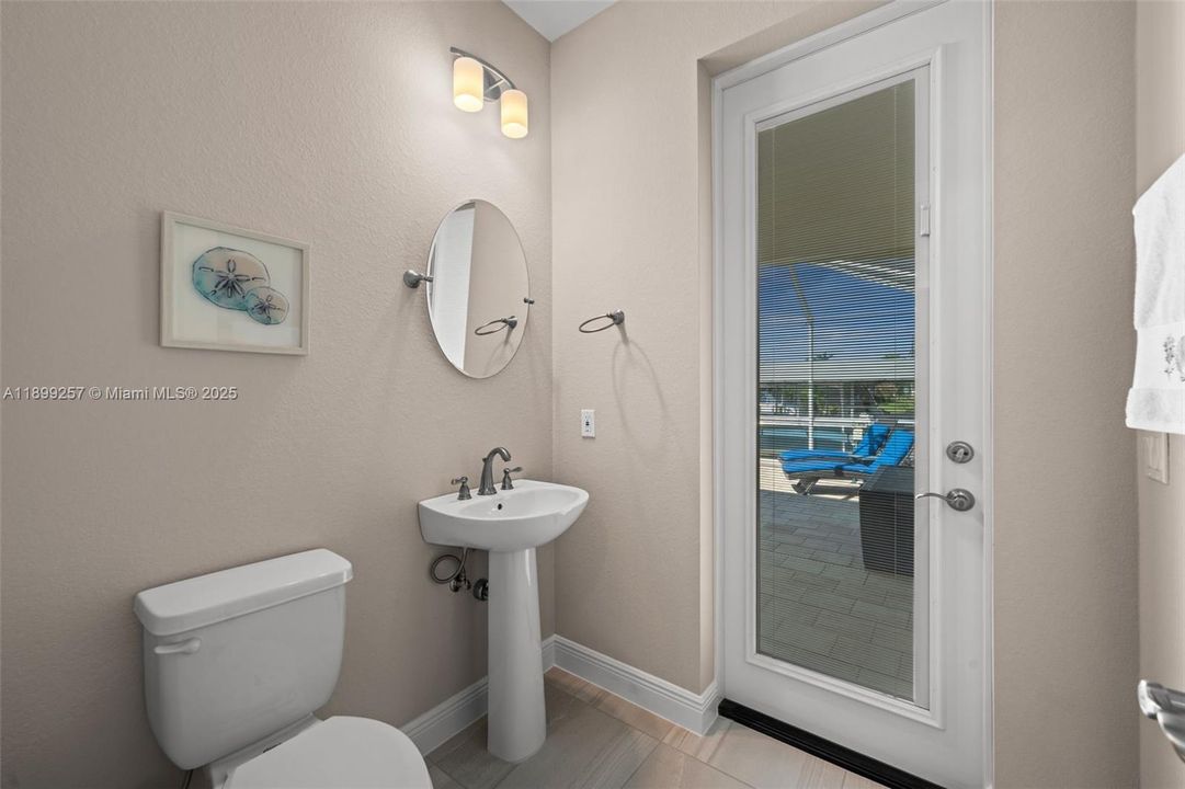 Lavatory is also a pool bath