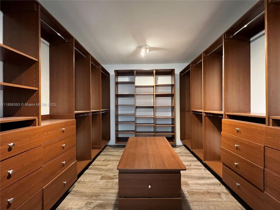 Primary walk-in closet