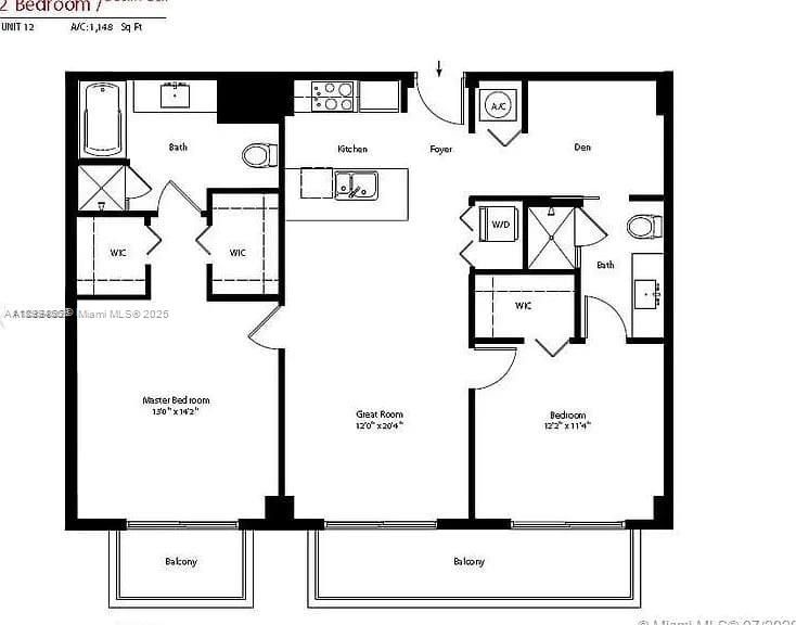 For Sale: $549,900 (2 beds, 2 baths, 1148 Square Feet)