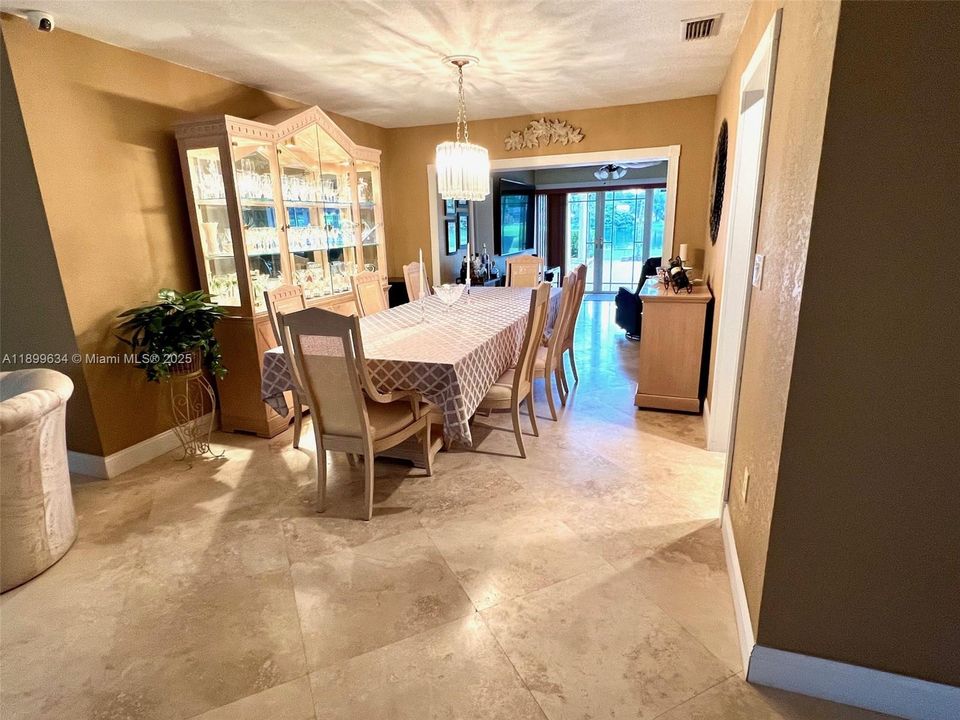 Formal dining area