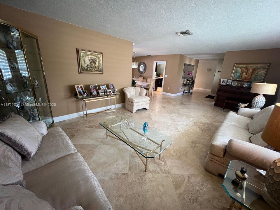 View from corner of the living room to foyer