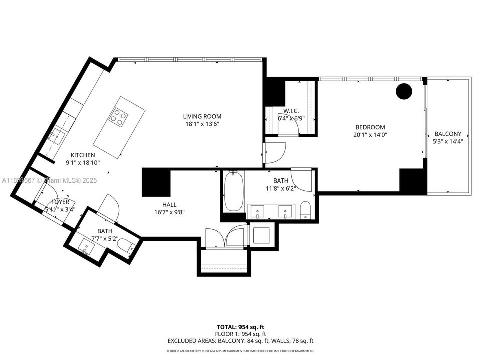 For Sale: $635,000 (1 beds, 1 baths, 937 Square Feet)