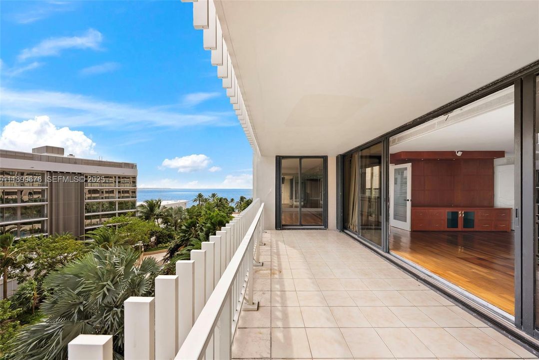 Balcony from primary bedroom