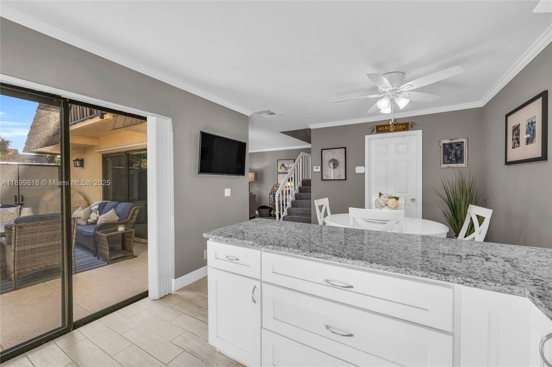 Easy access for outdoor entertaining